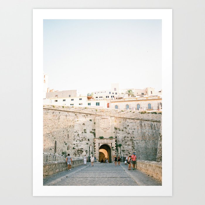 Travel photography “Entrance Eivissa Ibiza” | Printable photo art Spain Art Print