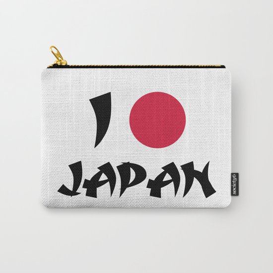 I Love Japan Quote Carry-All Pouch