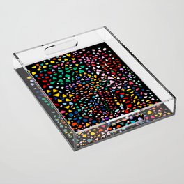 Abstract Confetti Terrazzo Colorful Pattern Art Decoration Acrylic Tray