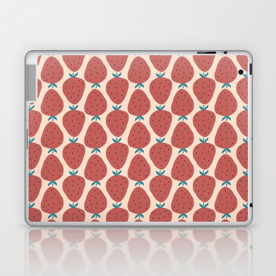 Abstract strawberry Laptop & iPad Skin