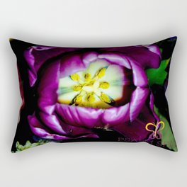 Purple Tulip Rectangular Pillow
