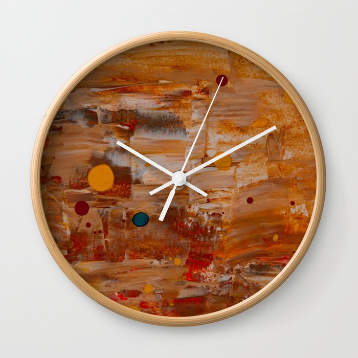 Vintage Abstract Painting Wall Clock