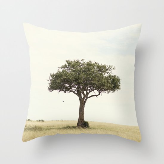 tree hugger::kenya Throw Pillow