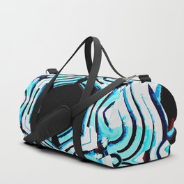 Dark Flower 1 - Mosaic Texture Duffle Bag