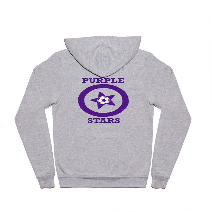 Purple Stars Soccer Team Hoody