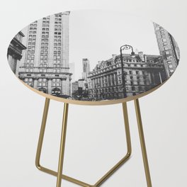 New York City | Architecture in NYC | Black and White Film Style Side Table