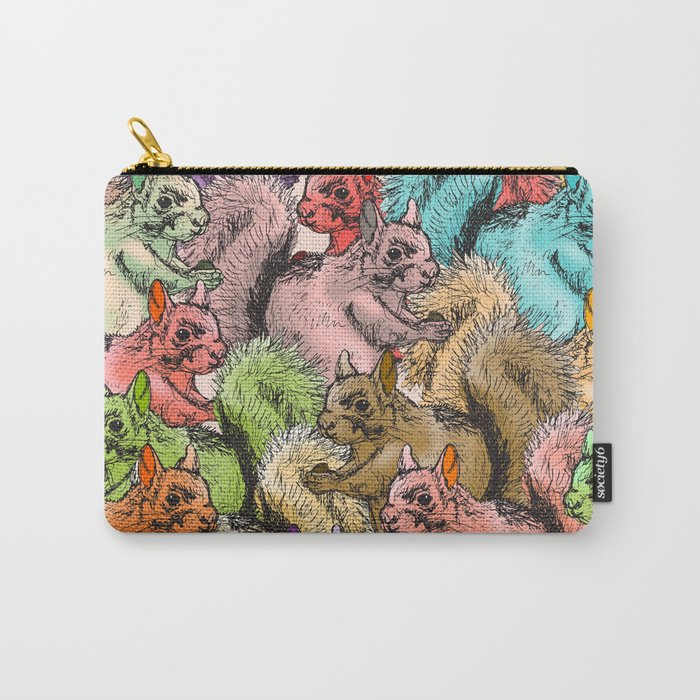 Squirrels Parade Carry-All Pouch