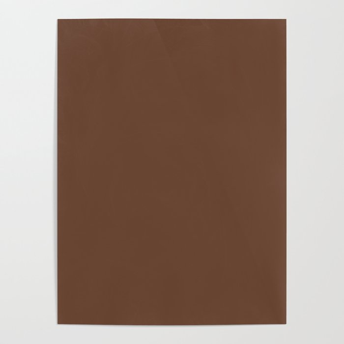 SORREL HORSE COLOR. Dark Brown Solid Color Poster