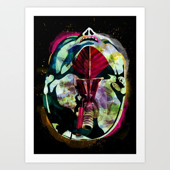 Head (Anatomy 08) Art Print