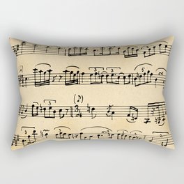 Antique Music Notes Rectangular Pillow