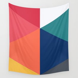 Retro Triangles Wall Tapestry