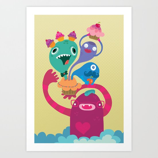 Muffins Art Print