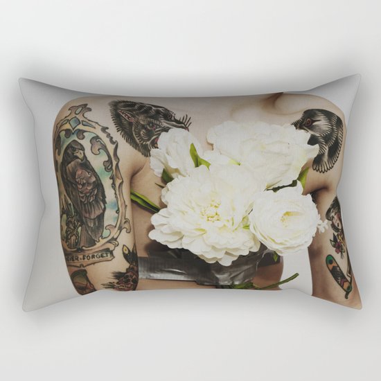white Rectangular Pillow