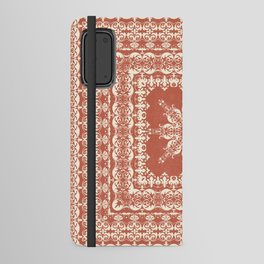 Terracotta Mandala Tile Android Wallet Case