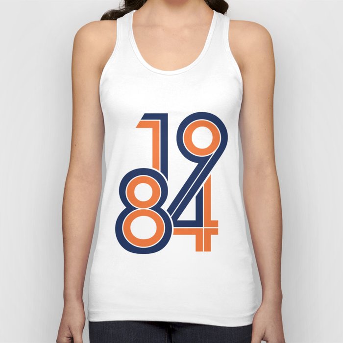 1984 in Detroit Tigers Colors Tank Top by Reverb Design