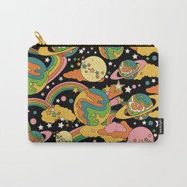 Cosmic Magic Universe Carry-All Pouch | Saturns, Drawing, Homeliving, Curated, 70S, Shootingstars, Retro, Universe, Cosmic, Digital 