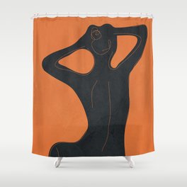 Abstract Nude I Shower Curtain