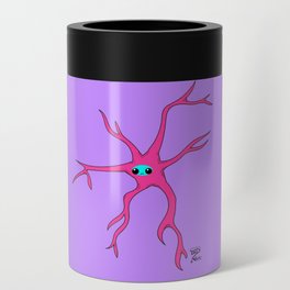 Cute Science Astrocyte Brain Cell Biology Pop Art Can Cooler