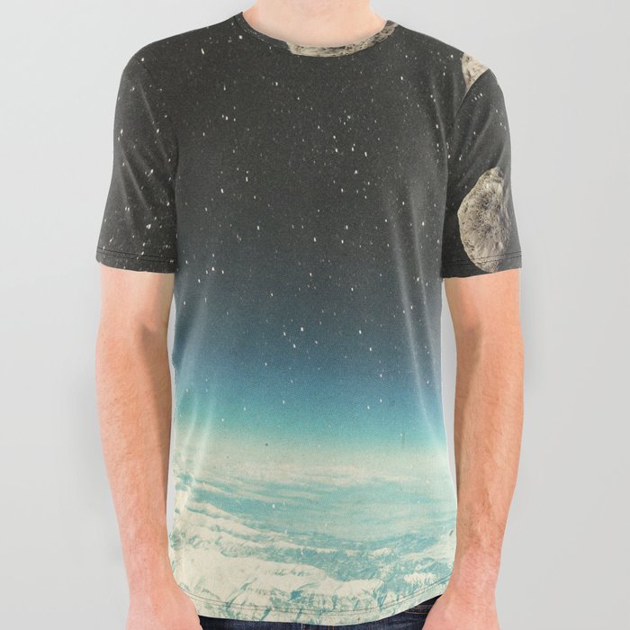 Summer with a Chance of Asteroids All Over Graphic Tee
