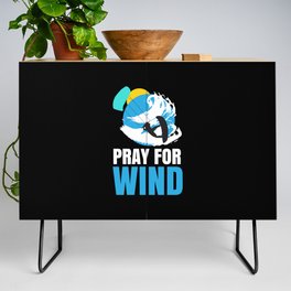 Kitesurfing Pray For Wind Kitesurfer Credenza