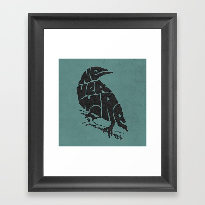 Quoth the raven Framed Art Print