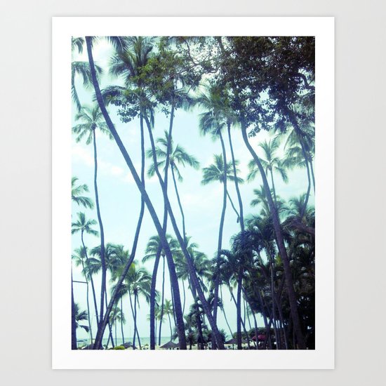 In the trees Art Print