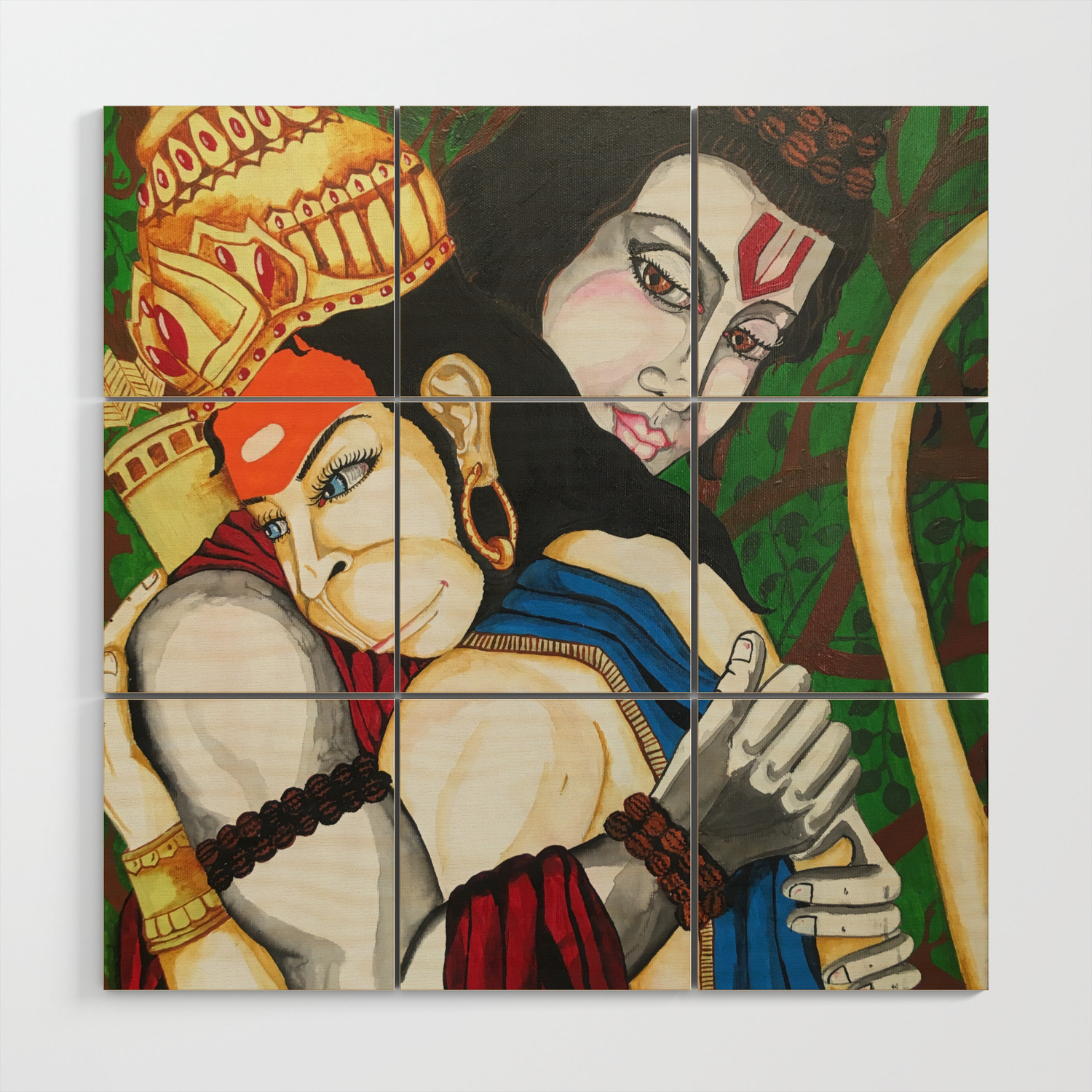 Painting Of Lord Ram And Hanuman Painting Of Monkey King