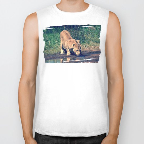 Lion Biker Tank