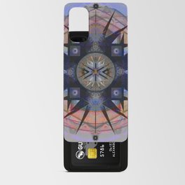 Peace and Passion Cosmic Meditation Mandala Sacred Geometry Print Android Card Case