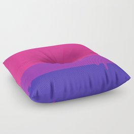 Bisexual Pride LGBTQ Flag Melting Floor Pillow