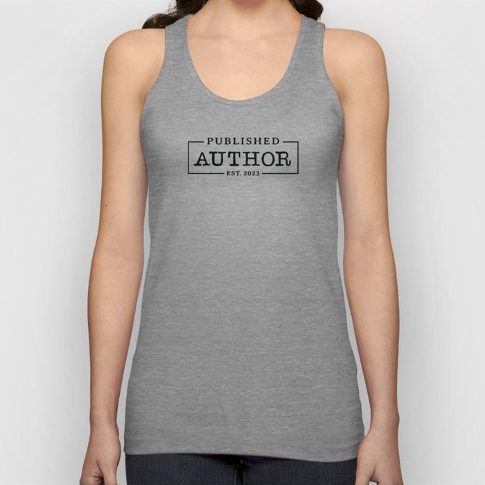 Published Author Est 2023 | Gift for Writers and Authors | Metal Print | Mug | Bag by Writer Block  Tank Top