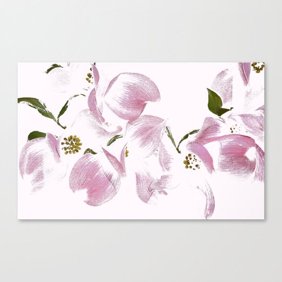 Dogwood Tree Flowers-pink Canvas Print