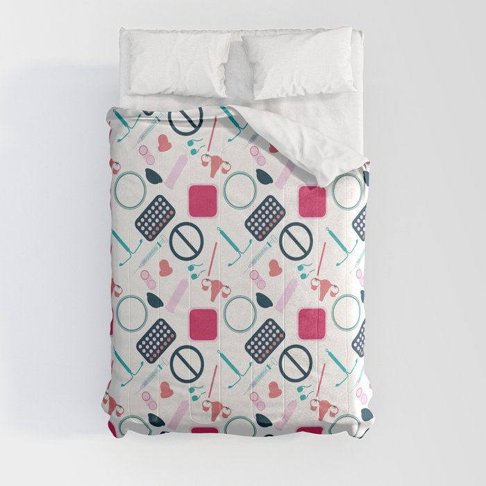 Contraception Pattern Comforter