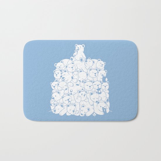 Bear T-Shirt Hibernation Kids Bath Mat