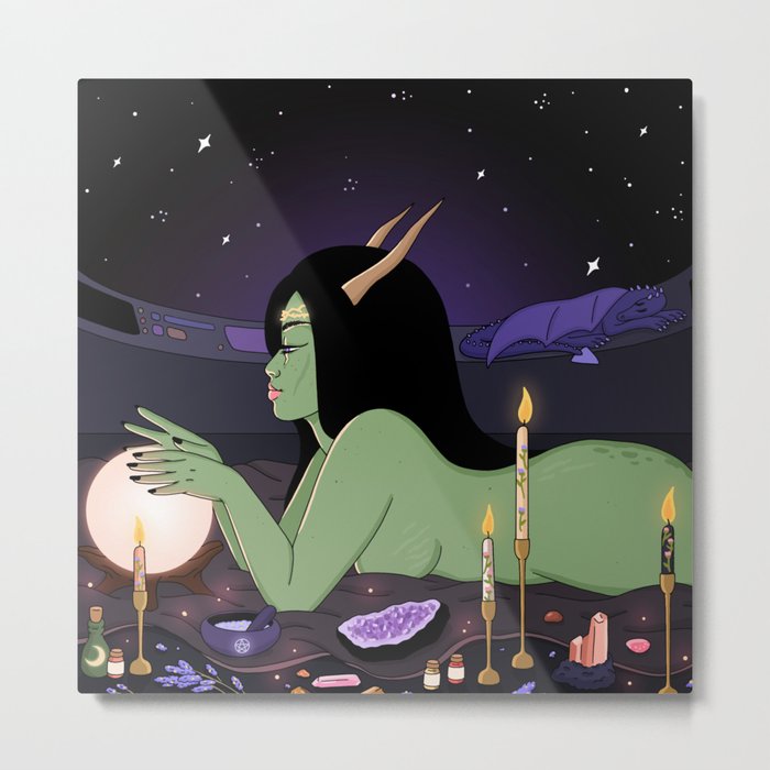 Space Witch Metal Print