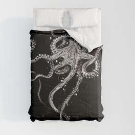 Octopus (black) Comforter