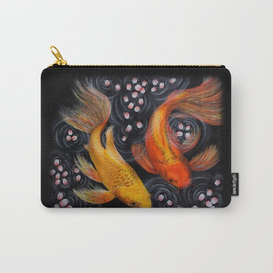 Butterfly Koi (Acrylic painting) Carry-All Pouch
