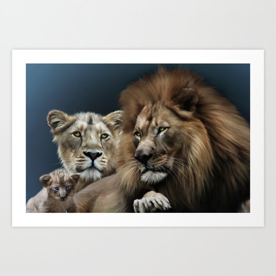 Lions Art Print