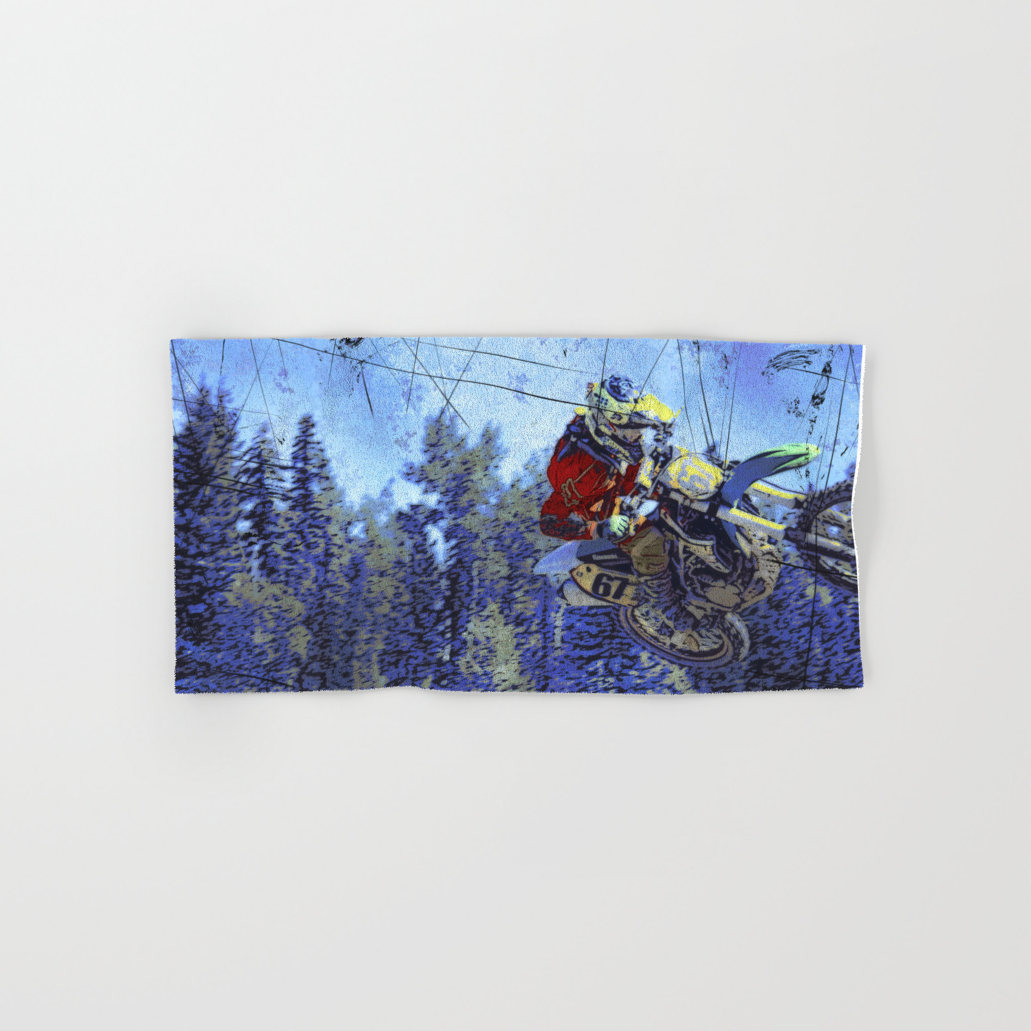 Motocross Dirt Bike Championship Race Hand Bath Towel By Onlinegifts Society6