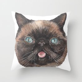 Der the Cat - artist Ellie Hoult Throw Pillow