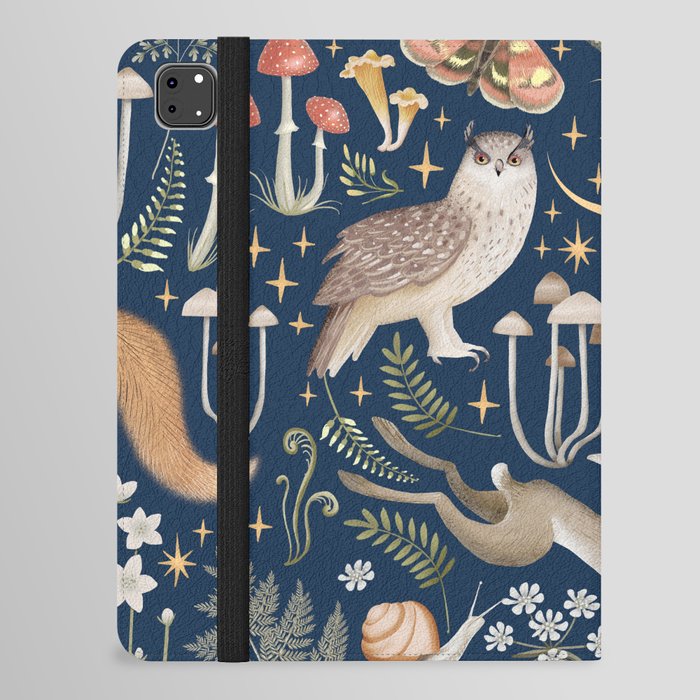 Enchanted Magical Midnight Forest iPad Folio Case