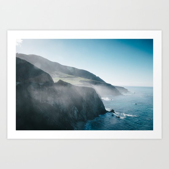 Sea Mist on the Big Sur Art Print