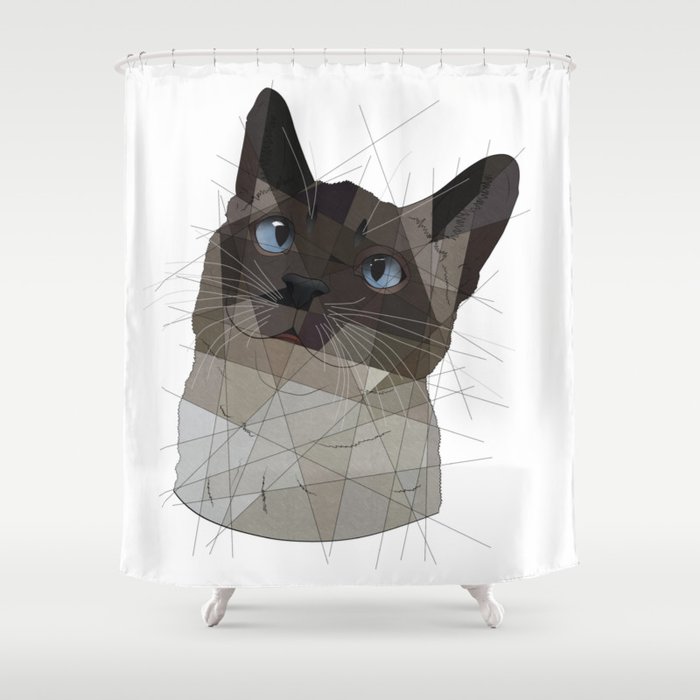 Siamese Cat Shower Curtain By Thelizlords Society6