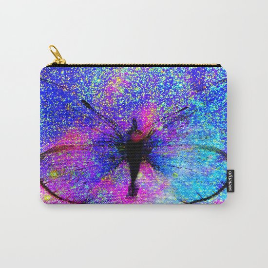 Celestial Butterfly : Bright & Colorful Carry-All Pouch