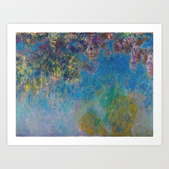 Wisteria by Claude Monet Art Print