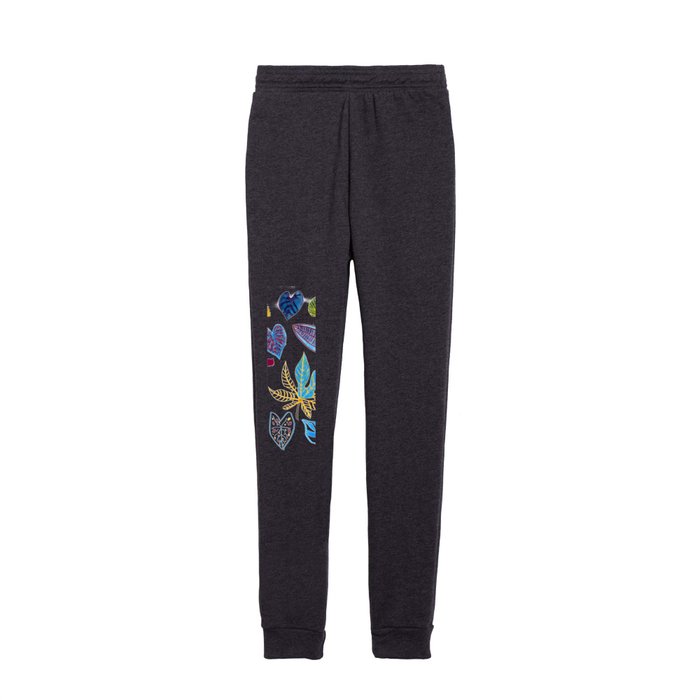 study-blue leaves  Kids Joggers