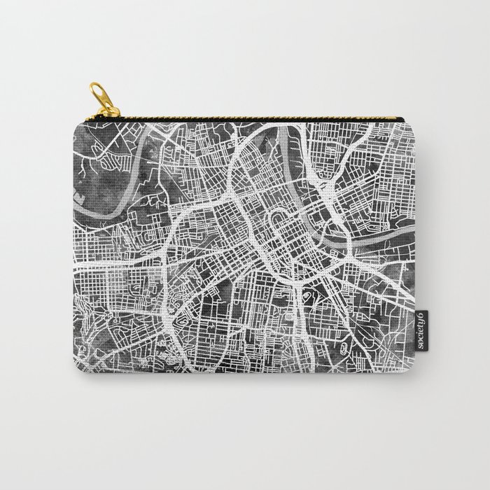 Nashville Tennessee City Map Carry-All Pouch