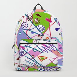 Abstract path shapes Backpack | Urls, Abstract, Pattern, Swirls, Painting 