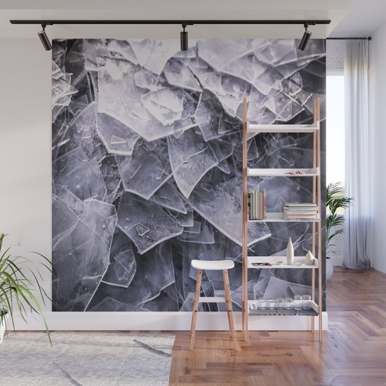 Wallpaper Cracked Ice Tiles In Lake Shore Wall Mural By Pivivikstrm Society6 For iPhone Free