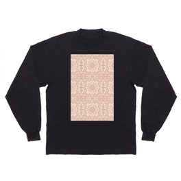 Rose Abstract Floral Vintage Geometry   Long Sleeve T-shirt